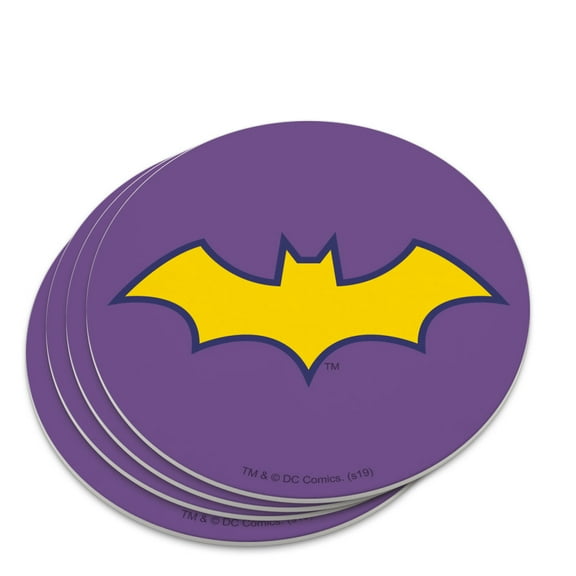Batman Batgirl Logo Novelty Coaster Set