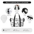 Travel Bags for Women Men Minimalist Sketch Horse Duffle Bag for