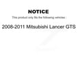 thumbnail image 2 of Transit Auto Front Complete Suspension Shocks Strut and Coil Spring Mount Assemblies Kit for Car 2008-2011 Mitsubishi Lancer GTS - Left Right Side (Driver Passenger) K78A-100450, 2 of 2