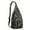 Black-5, variant on Nomad Travel Sling Backpack - Lightweight Durable Crossbody Bag with Journey-Themed Pattern, Multi-Functional Storage
