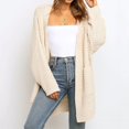 thumbnail image 3 of Vedolay Tops for Women Distresse Oversized Stretch Button Up Cropped Casual Jacket,Beige M, 3 of 5