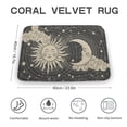 thumbnail image 2 of Sun and Moon Door Mat, Magical astrology Door Mat, Stars Galaxy Space Welcome Doormat, Housewarming Gift Floor Mat,Indoor Doormat,Front Back Door Mat ,Coral Velvet Rug 16”x24”, 2 of 7