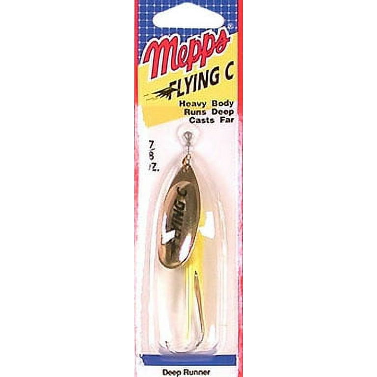 Mepps Flying C Fishing Lure, Hot Chartreuse Gold 7/8 Oz - FC78P HC