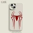 thumbnail image 4 of Marvel Spider Man Phone Case For iPhone 14 15 11 Pro Max XR XS X 7 8 Plus12 13 Mini  Red Spider Logo Soft Silicone Back Cover DMH, 4 of 7
