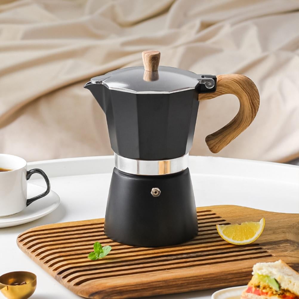 150ML 300ML Portable Aluminum Italian Style Espresso Maker Moka Pot Coffee Maker Household Mocha Cold Extract Pot for Making Cappuccino Latte Walmart