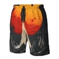 thumbnail image 4 of Fotbe Retro Space Rocket Launch Trajes de Baño Estampados para Hombre, Shorts de Verano de Secado Rápido, Ropa de Playa, Bañadores-Large, 4 of 6