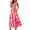 Pink, variant on Taqqpue Women's Summer Dresses Sleeveless Boho Floral Maxi Dress Square Neck Smocked Tiered A Line Dresses Causal Floral Holiday Dress Summer Long Beach Sundress