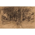 thumbnail image 2 of Jules Breton 18x13 Gold Ornate Wood Frame and Double Matted Museum Art Print Titled - Undergrowth in Quimper (1890), 2 of 4