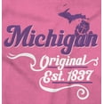 thumbnail image 2 of Michigan MI Cute State Shape Filagree Women's Graphic T Shirt Tees Brisco Brands S, 2 of 6
