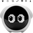 thumbnail image 1 of Black Despertador inteligente para niños, reloj despertador para niños pequeños con Emoji, reloj despertador para niños con luz nocturna activada por voz, 1 of 5
