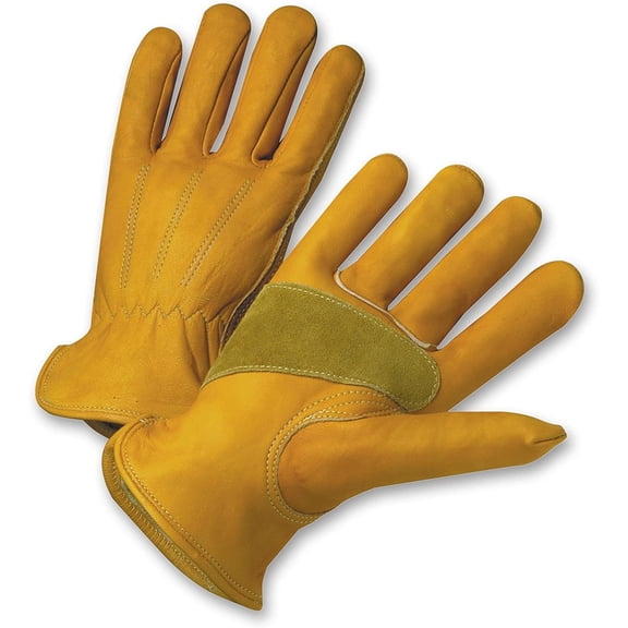 West Chester Holdings 84000/L Master Guard Premium Grain Cowhide Driver Glove, Gold