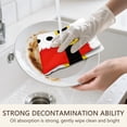 thumbnail image 5 of 2 Pcs Funny Kitchen Towels,Red Christmas Santa Costume Pattern Microfiber Dish Towels,Kitchen Tea Towels,Kitchen Towel Set (18" X 26"), 5 of 7