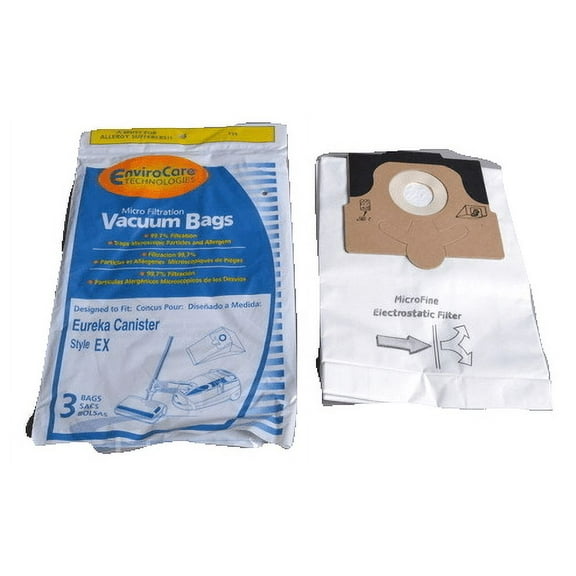 Eureka Paper Bags EX,3PK,Microlined Envirocare Canister Replacement Part-139