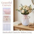 thumbnail image 2 of Unique Bargains Modern Ceramic Flower Vase for Centerpiece Pink 4.3"L x 4.3"W x 7.9"H, 2 of 6