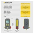 thumbnail image 5 of LM110 Digital Refrigeration Manifold Vacuum Pressure Temp Gauge Refrigerant Filling Testing Leak Test HVAC, 5 of 6