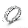 thumbnail image 6 of 6mm Black/Silver/Gold Stainless Steel Irregular Band Mens Women's Ring Size 5-11, 6 of 9