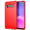 thumbnail image 1 of PANDACO Red Brushed Metal Case for Samsung Galaxy S10, 1 of 2