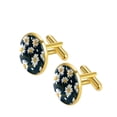 thumbnail image 2 of Daisy Men's Cufflink Set for Business Attire Made of Stainless Steel Ideal for Formal Occasions, 2 of 6
