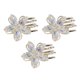 thumbnail image 1 of BESTYASH 3Ud Pinzas Pequeñas Para Con Flor De Cristal Dorado Para Estilos Sofisticados, 1 of 8