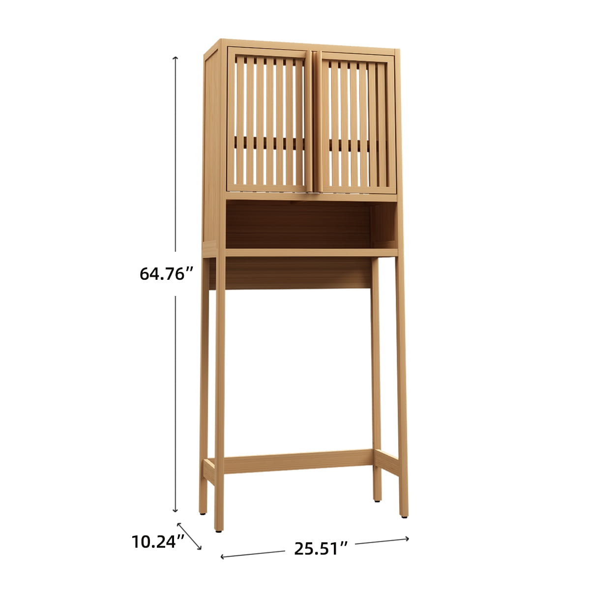 Space Saving Beautiful Finish Large Capacity Bathroom Organizer Freestanding