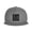 Gray, variant on Flat Bill Snapback Hats for Men Women Black Snakeskin Hip Hop Style Plain Baseball Cap Gray
