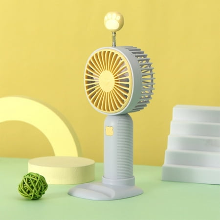 

Shake Cartoon Mini Fan Charging Belt Base Bracket Students And Children Portable New Handheld Fan Fans On Sale And Clearance