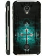 thumbnail image 1 of WORLD ACC Silver Guard Case Compatible for Coolpad Legacy S Brushed Metal Texture Hybrid TPU Phone Cover (Teal Gothic, 1 of 1