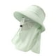 thumbnail image 5 of Sombrero para el sol al aire libre cómodo con cubierta facial para senderismo, camping y deportes al aire libre. Verde, 5 of 9