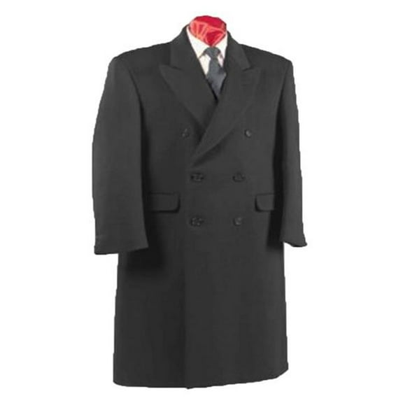 Alberto Nardoni Authentic Fully Lined Double Breasted Mens Dress Coat Wool Blend Long Overcoat