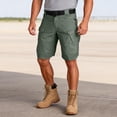 thumbnail image 6 of Zimjoy Men's Tactical Cargo Shorts Water Resistant Quick Dry Multi Pockets 8 Pockets Hiking Shorts (No Belt), Green 2XL, 6 of 8