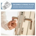 Door Strike Plate Hole Cover Deadbolt 2 Pcs Lock Body Counter Vane
