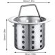 thumbnail image 1 of Filtros de fregadero de cocina, colador de fregadero de cocina de 2 piezas, colador de desagüe de cocina, colador de fregadero, colador de desagüe, para fregadero de ba?era, tapón de ba?era LingWen 8390615961776, 1 of 1