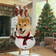 thumbnail image 4 of TERGAYEE Christmas Pet Costumes Christmas Snowman Halloween Day Costumes Spooky Transformation Dog Clothes Cats Pet Costumes Holiday Decor, 4 of 5