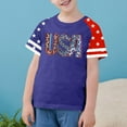 thumbnail image 2 of FamilyThread Kids America Flag 4th of July Shirt Toddler Kids Boys Girls Patriotic USA Shirt, Red White and Blue Tee Top, 2 of 4
