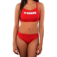 thumbnail image 2 of Traje de baño BLARIX Guard para mujer de 2 piezas (Rojo, Mediano) poliéster, 2 of 6