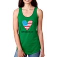 thumbnail image 1 of Fourth Of July Flag Heart Racerback Tank Women -Image by Shutterstock, Female Large, 1 of 7