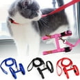 thumbnail image 2 of 2 Sets Pet Leashes Harnesses Adjustable Heavy Duty Nylon Strap Cat Leashes with Harnesses for Walking, 2 of 10