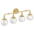 thumbnail image 5 of Moen YB0564BL Colinet 3-Light Dual-Mount Bath Bathroom Vanity Fixture with Frosted Glass, 5 of 5