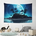 thumbnail image 6 of Easygdp Hawaiian Beach Pirate Moon Tapestry Wall Hanging, Wall Tapestries for Bedroom Aesthetic Living Room Office Decor 60x40in, 6 of 8