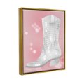 thumbnail image 3 of Stupell Industries Pink Disco Pattern Cowboy Boot Beauty & Fashion Painting Gold Floater Framed Art Print Wall Art, 3 of 6