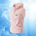 thumbnail image 2 of MNCEKFOD Summer 2025 New Sleeveless Hooded Vest Sun Protection Clothing for Fishing Hiking and Outdoor Sports Pink M, 2 of 4