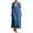 Blue, variant on Wsysadlol Summer Dresses for Women Casual Plaid Print Button Up Shirt Dress Lightweight Breathable Half Sleeve Loose Long Tunic Plus Size Beach Cover Up And Loungewear
