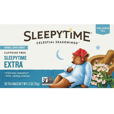 (6 Boxes) Celestial Seasonings Herbal Tea, Sleepytime Extra, 20 (Best Tea For H Pylori)