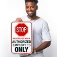 thumbnail image 2 of Do Not Enter Sign, Authorized Employees Only Sign,, 2 of 5