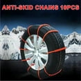 thumbnail image 4 of Floleo Winter Tire Chains for Cars, Snow Mud Traction, Thickened Rubber Tire Tendon, Easy Installation, Ultimate Grip for Safe Driving in Snowy Conditions - 5pcs, 4 of 6