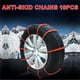 thumbnail image 4 of Cadenas de nieve para neumáticos de coche | Correas antideslizantes de nylon modificadas | Diseño de tendones engrosados | Bloqueo de bridas | Para barro, nieve, todoterreno | Incluye 5 cadenas |, 4 of 6