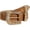 Brown, variant on Women's Carved Pattern Leopard Print PU Leather Wide Buckle Belt