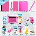 thumbnail image 2 of Set de útiles escolares Enday Back to School para niños, color rosa, 2 of 6
