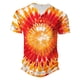thumbnail image 4 of Tops para hombre, blusas y camisas de cuello redondo y manga corta para hombre, blusas casuales de cuello redondo y manga corta con botones estampados para hombre, blusas para hombre, 4 of 5