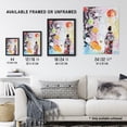 thumbnail image 3 of Artery8 Geisha Floral Kimono Japan Abstract Fantasy Art Living Room Extra Large XL Wall Art Poster Print, 3 of 3